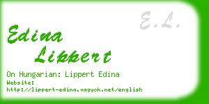 edina lippert business card